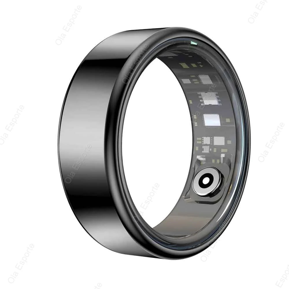 Unisex Smart Ring – Heart Rate, SpO2 & Sleep Monitor, Titanium Alloy IP68