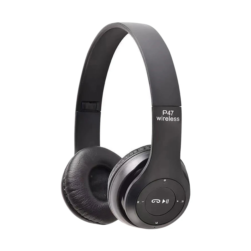 Foldable HiFi Stereo Bluetooth Headphones – Built-in Mic, SD Card Support
