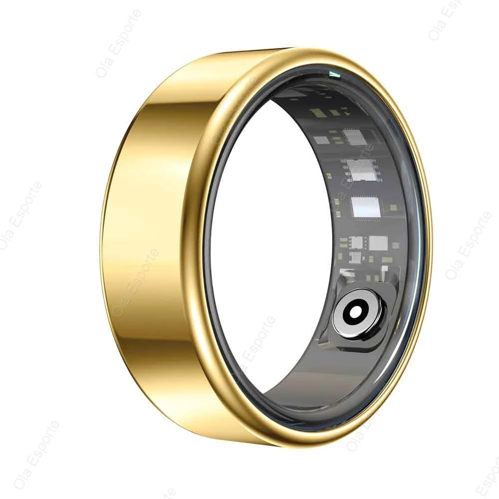 Unisex Smart Ring – Heart Rate, SpO2 & Sleep Monitor, Titanium Alloy IP68