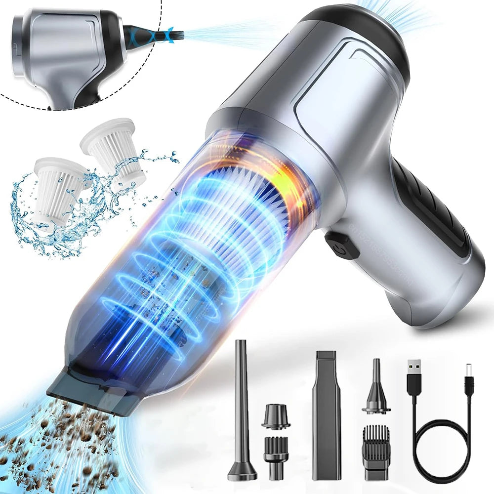 Cordless Car Vacuum — Portable High-Suction Handheld Cleaner for Car & Home