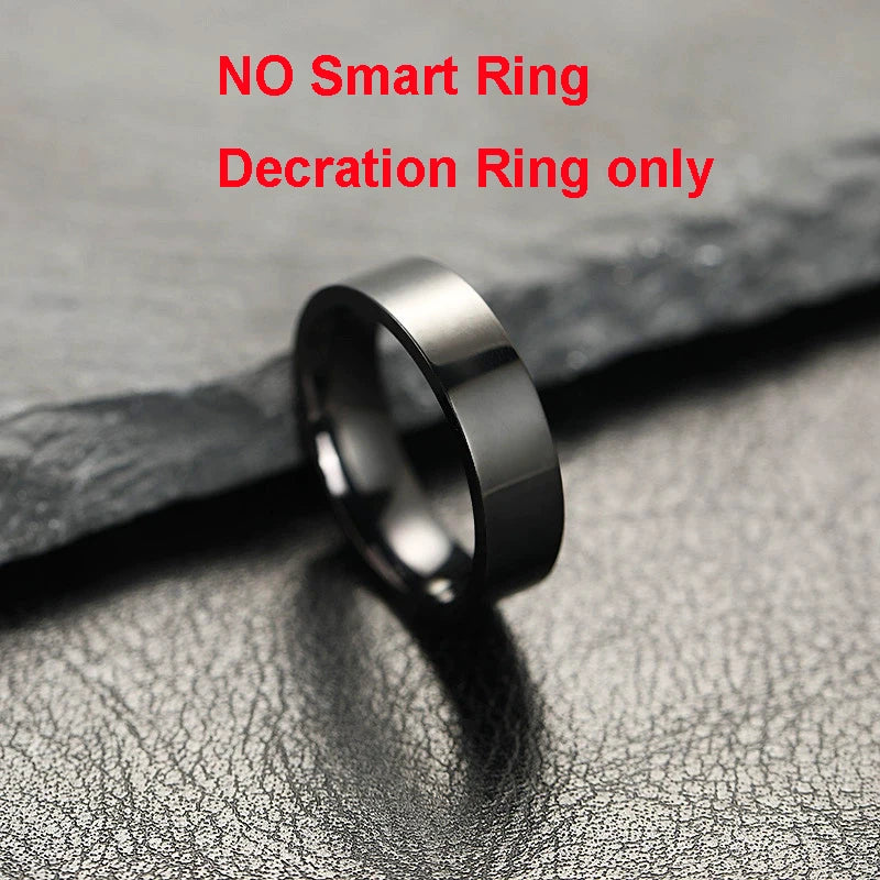 Unisex Smart Ring – Heart Rate, SpO2 & Sleep Monitor, Titanium Alloy IP68