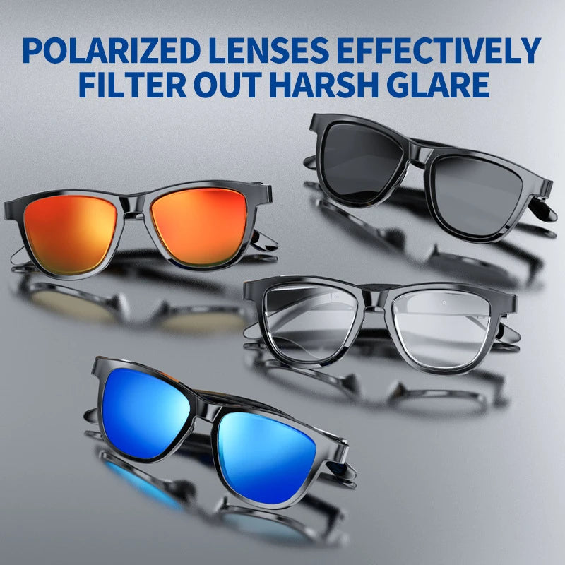 Smart Audio Sunglasses — Bluetooth Speakers & Mic Built In