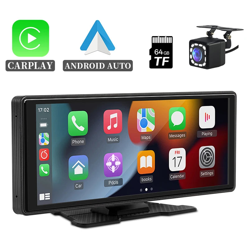 10.26'' Wireless CarPlay & Android Auto Screen – Universal Car Display