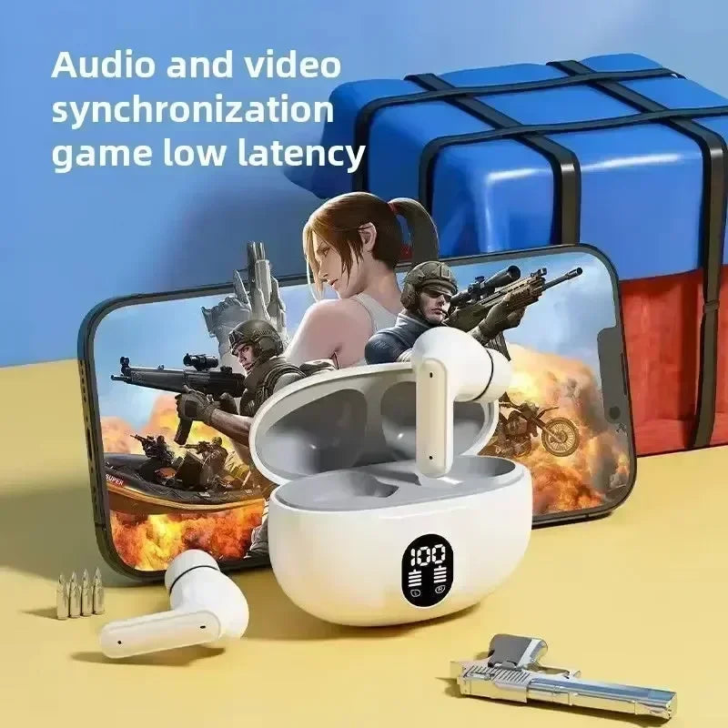 TWS Wireless Bluetooth Earbuds – Waterproof, Built-in Mic, Universal Fit