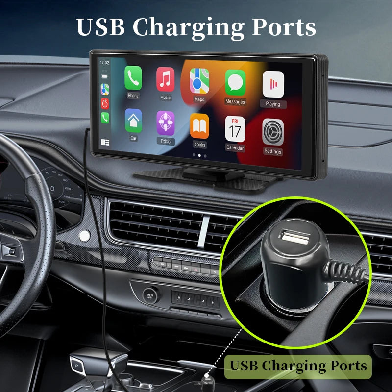 10.26'' Wireless CarPlay & Android Auto Screen – Universal Car Display