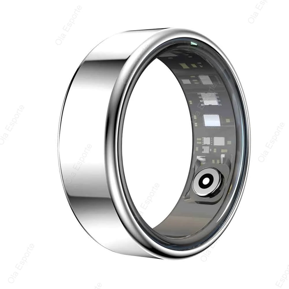 Unisex Smart Ring – Heart Rate, SpO2 & Sleep Monitor, Titanium Alloy IP68