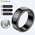 Smart Ring SR08 with LED Display & Charging Case – Sleep & Fitness Tracker