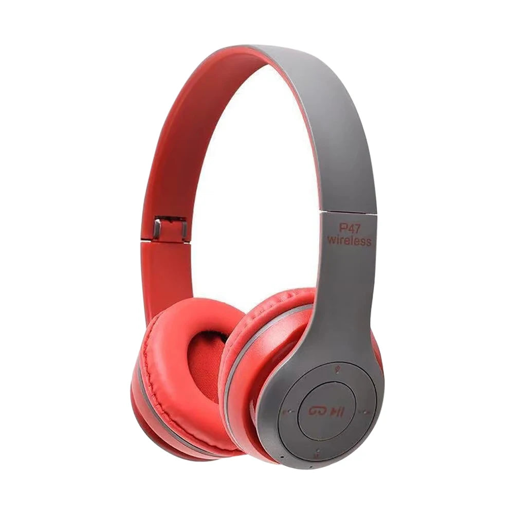Foldable HiFi Stereo Bluetooth Headphones – Built-in Mic, SD Card Support