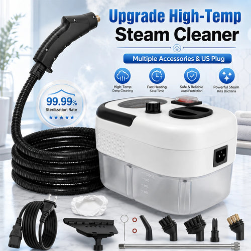 2500W High Temperature Steam Cleaner 110V Portable Handheld Steam Cleaning Machine With Multiple Accessories US Plug