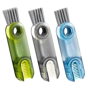 3-in-1 Rotating Cup Cleaning Brush Set – For Bottles, Cups & Caps