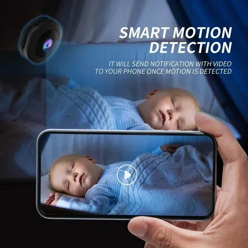 Mini WiFi Security Camera 4K — Night Vision & Motion Detection