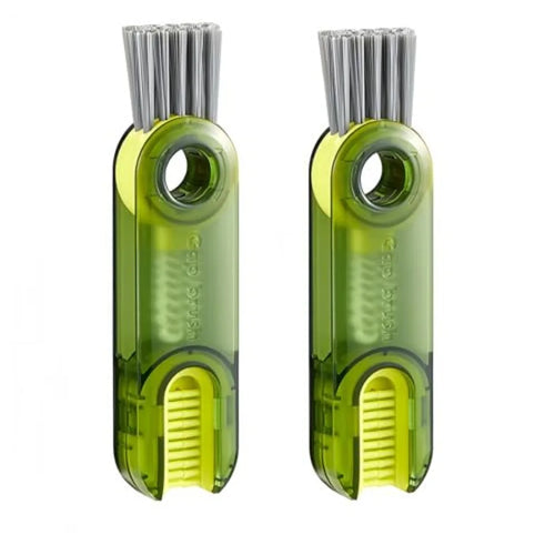 3-in-1 Rotating Cup Cleaning Brush Set – For Bottles, Cups & Caps