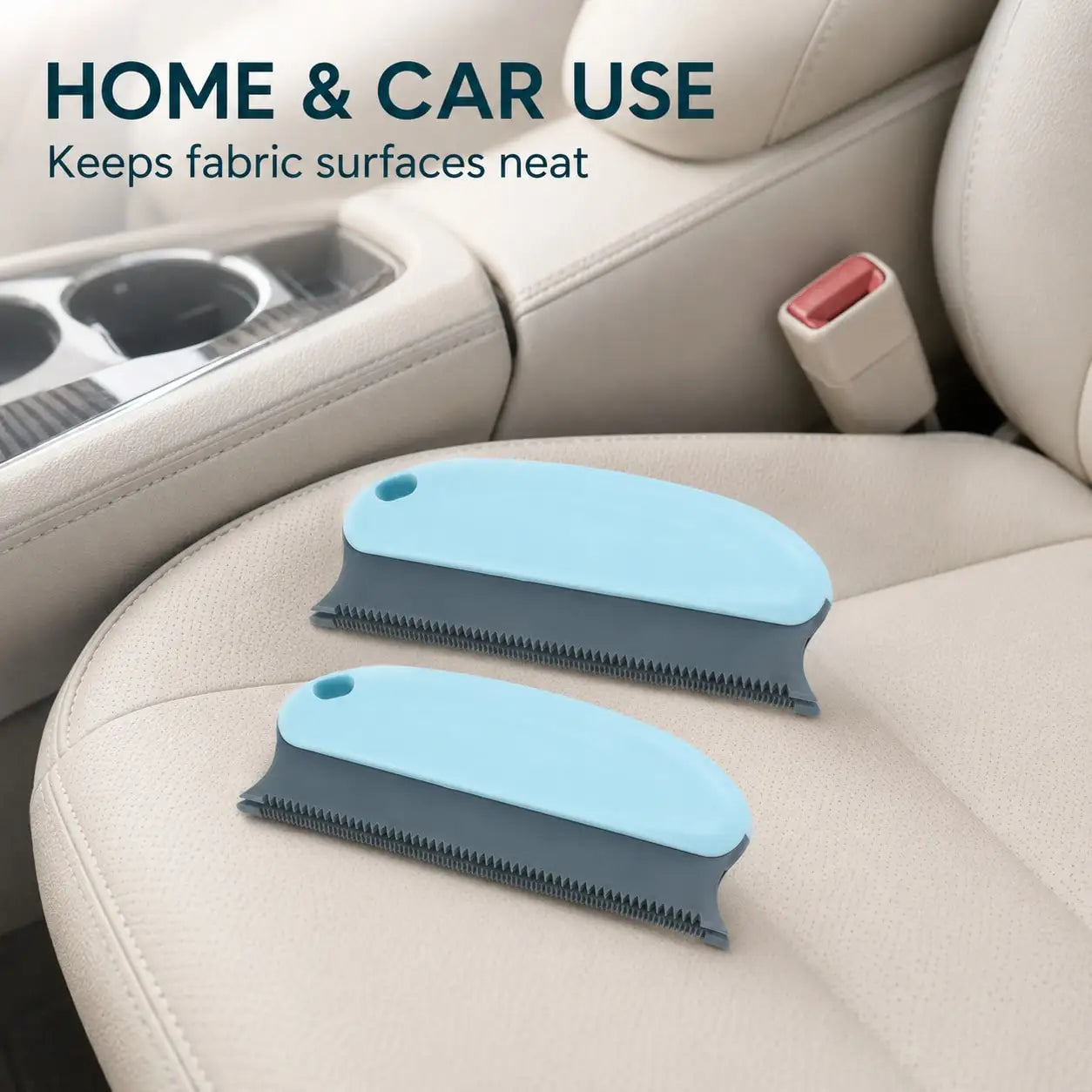 2pcs Pet Hair Remover Brush, Pet Hair Detailer With Handle, Cat And Dog Hair Lint Remover Brush For Cleaning Cars Furniture Carpet Sofa Clothes Beds Couches,Mother's Day