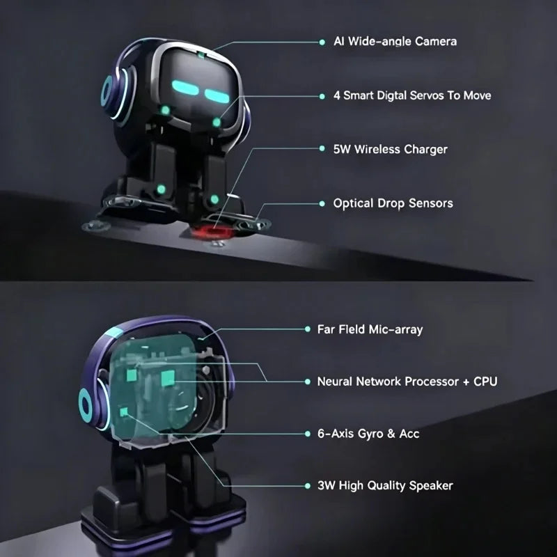 Interactive AI Robot Pet with Voice Recognition – Smart Companion Toy