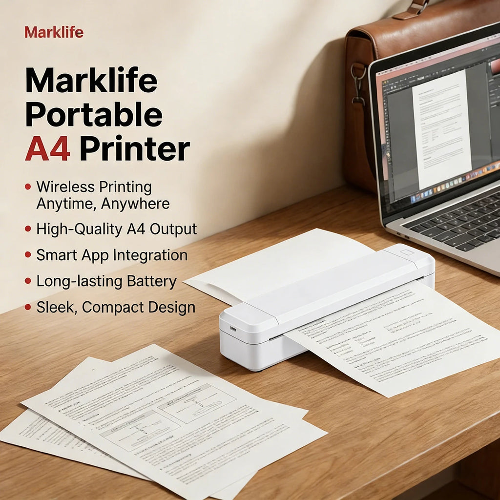 X8 Portable A4 Thermal Printer – Inkless Bluetooth Printing