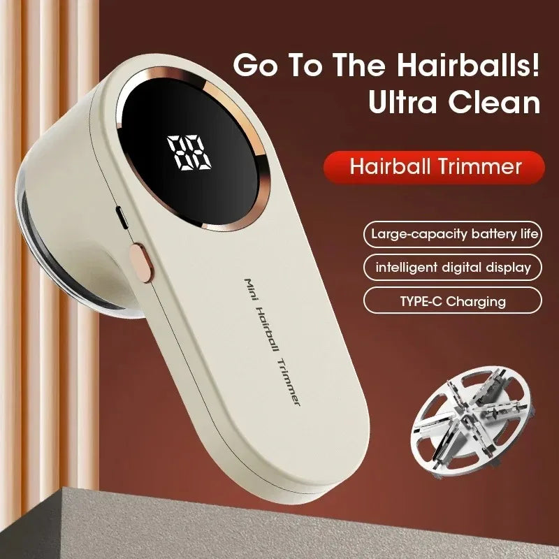 Lint Remover Portable Electric Fuzz Pellet Remover for Clothing LED Display Rechargeable for Clothes Fabric Shaver Fluff Remover