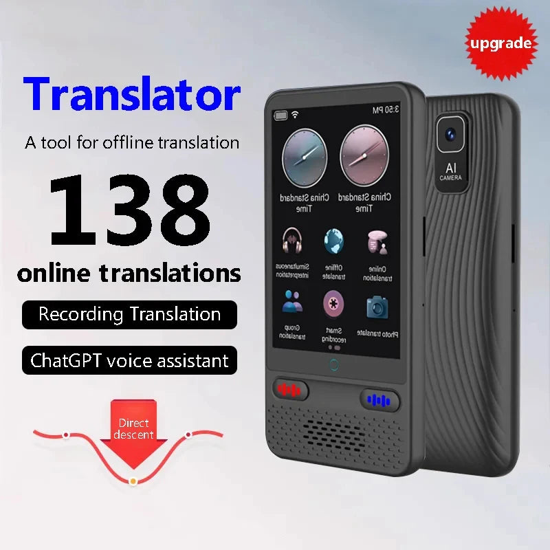 Instant Language Translator Device – 138 Languages, Offline & Photo Mode