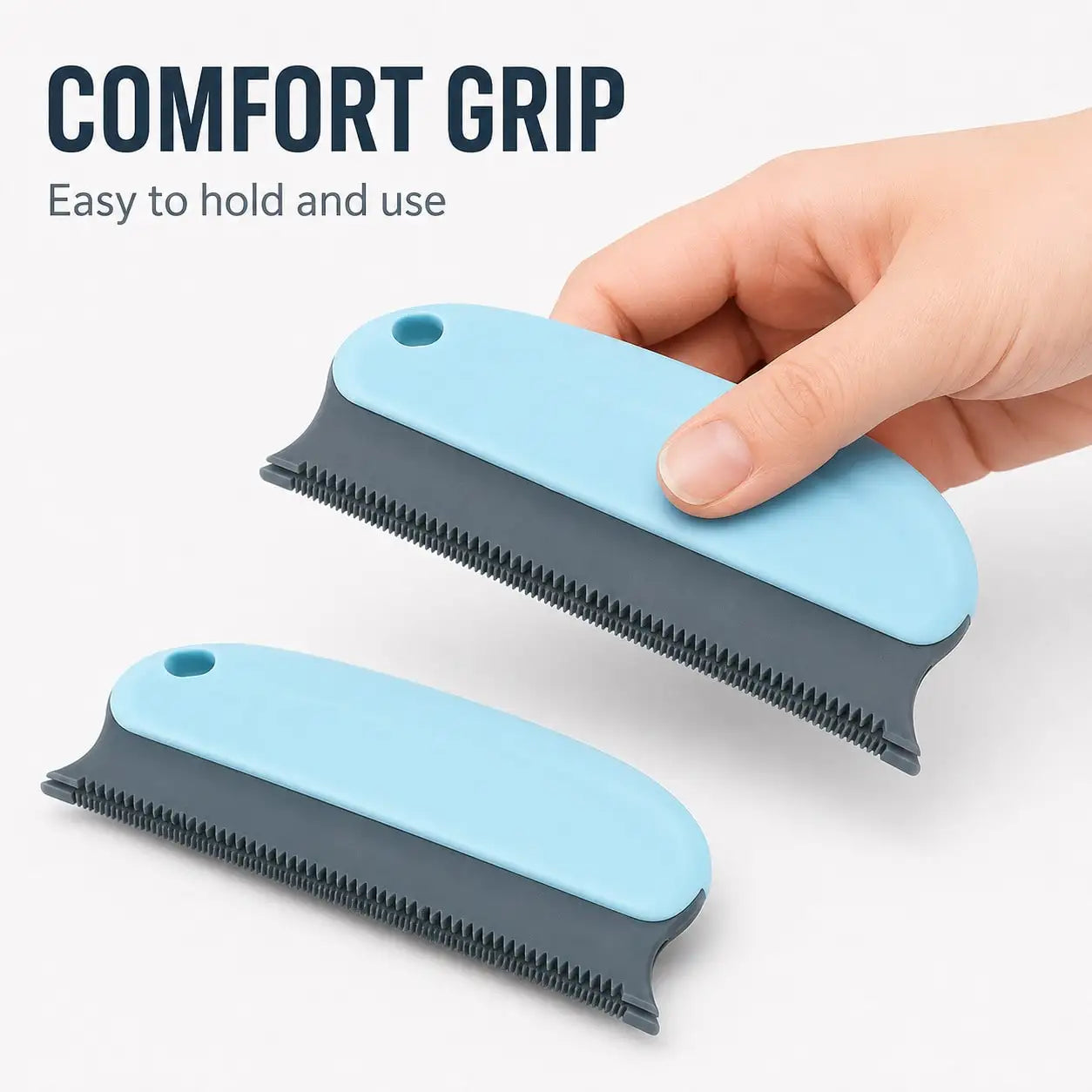 2pcs Pet Hair Remover Brush, Pet Hair Detailer With Handle, Cat And Dog Hair Lint Remover Brush For Cleaning Cars Furniture Carpet Sofa Clothes Beds Couches,Mother's Day
