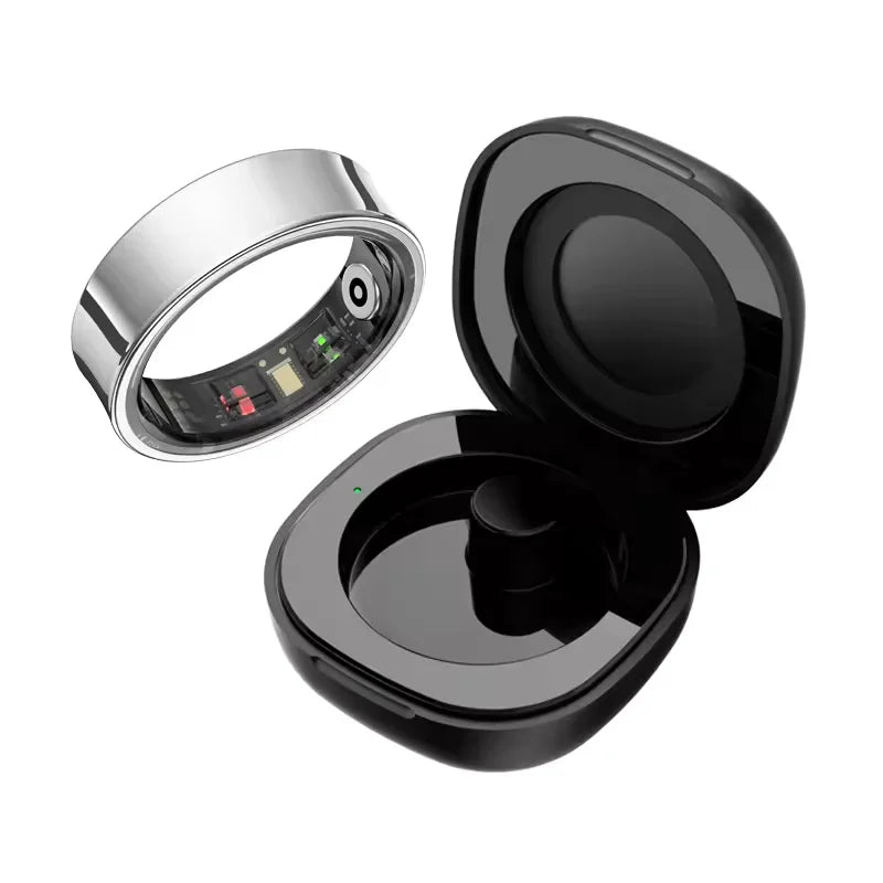 Smart Ring R09 – Heart Rate, Sleep, SpO2 & Stress Tracker, 5ATM Steel