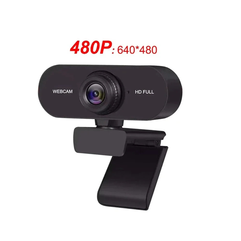 2K Full HD Webcam with Microphone & Privacy Cover – USB Plug and Play