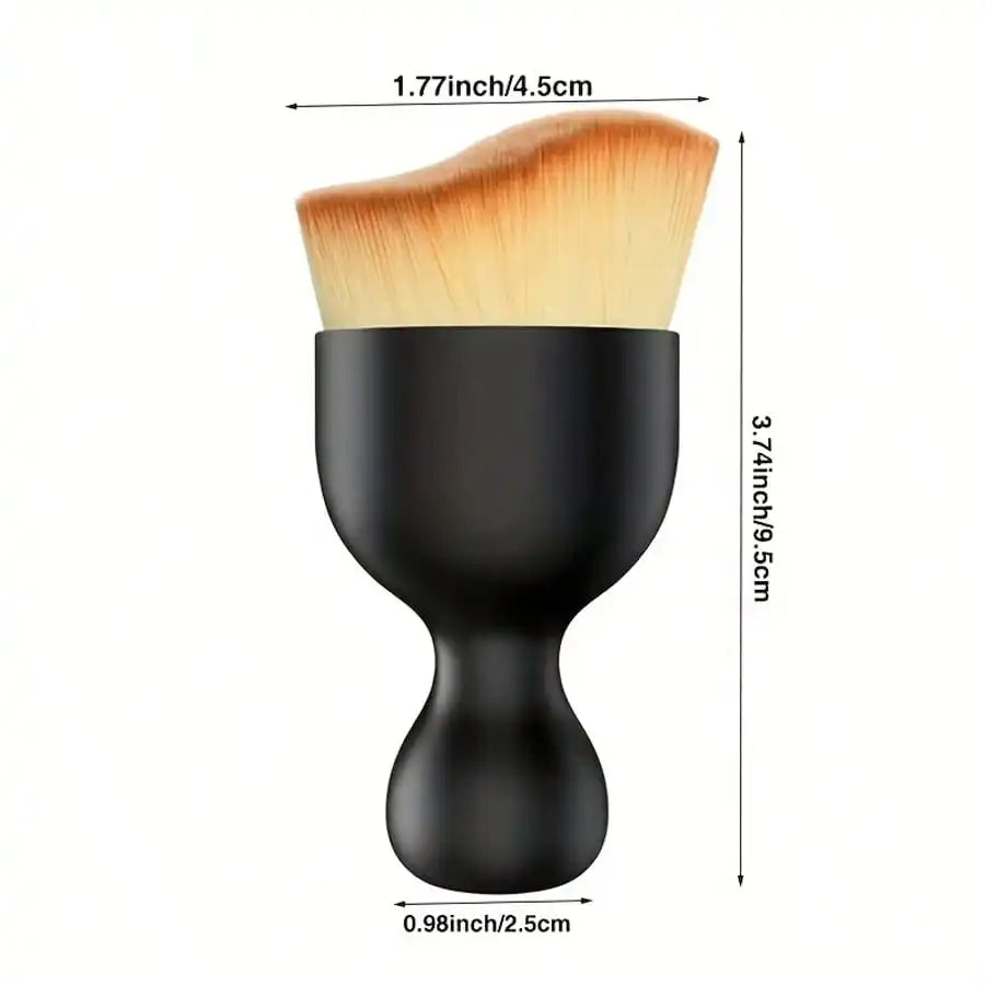 Black Musical Instrument Cleaning Brush With Dense Bristles - Dust & Debris Remover For Piano, Guitar, Bass Guitars - Ergonomic Handle For Hard-To-Reach Areas, Piano Maintenance, String Instrument Cleaner