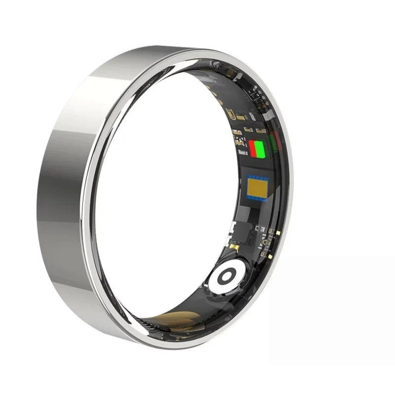 Smart Ring R09 – Heart Rate, Sleep, SpO2 & Stress Tracker, 5ATM Steel