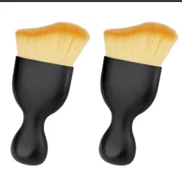 Black Musical Instrument Cleaning Brush With Dense Bristles - Dust & Debris Remover For Piano, Guitar, Bass Guitars - Ergonomic Handle For Hard-To-Reach Areas, Piano Maintenance, String Instrument Cleaner