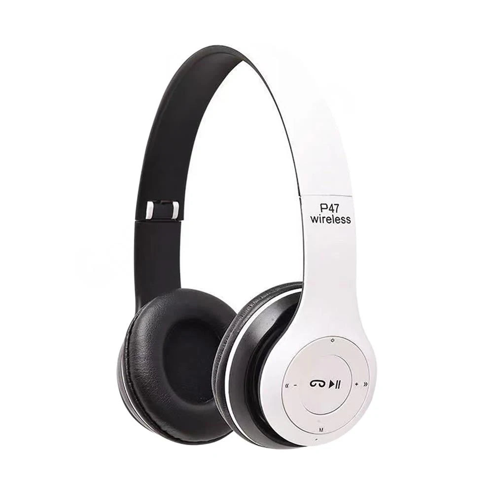 Foldable HiFi Stereo Bluetooth Headphones – Built-in Mic, SD Card Support