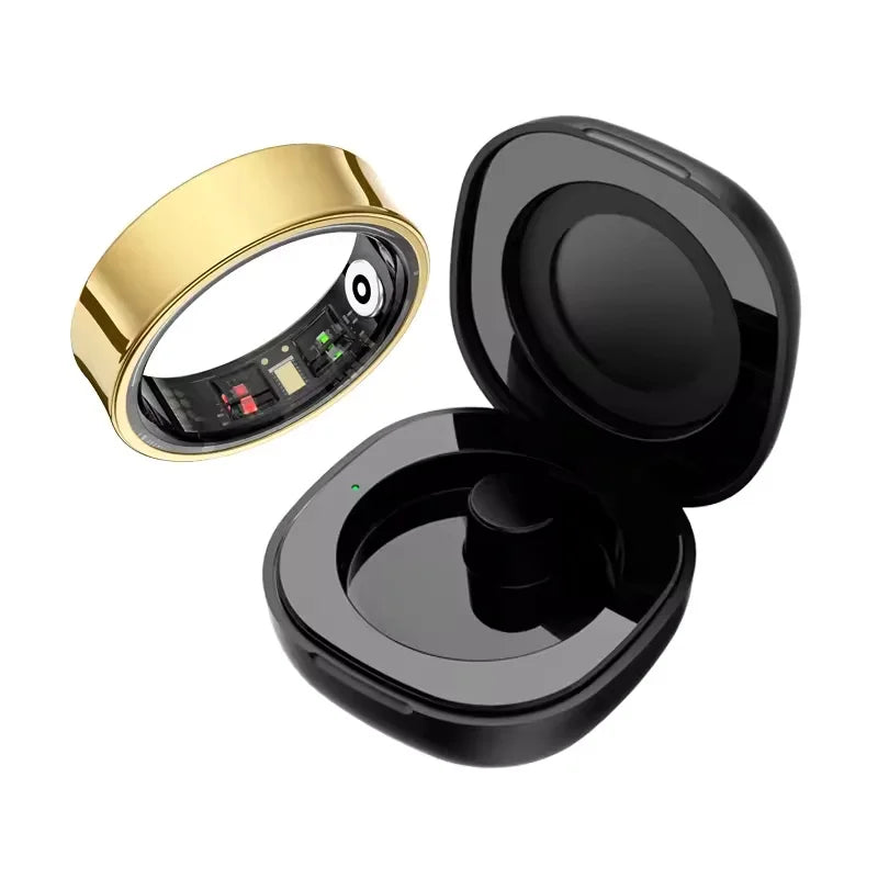 Smart Ring R09 – Heart Rate, Sleep, SpO2 & Stress Tracker, 5ATM Steel