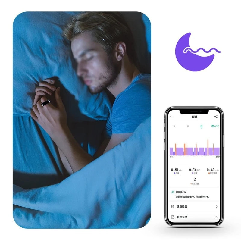 Smart Ring R09 – Heart Rate, Sleep, SpO2 & Stress Tracker, 5ATM Steel