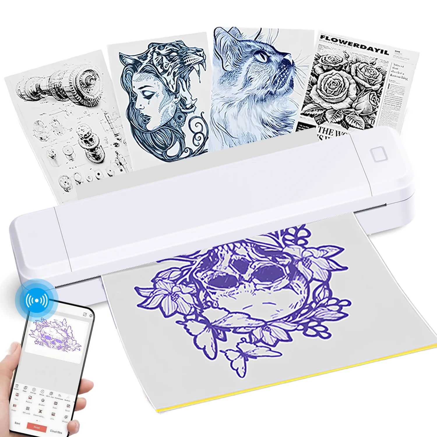 X8 Portable A4 Thermal Printer – Inkless Bluetooth Printing