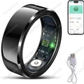 Smart Ring with Blood Pressure, Heart Rate & Sleep Tracker – IP68 5ATM