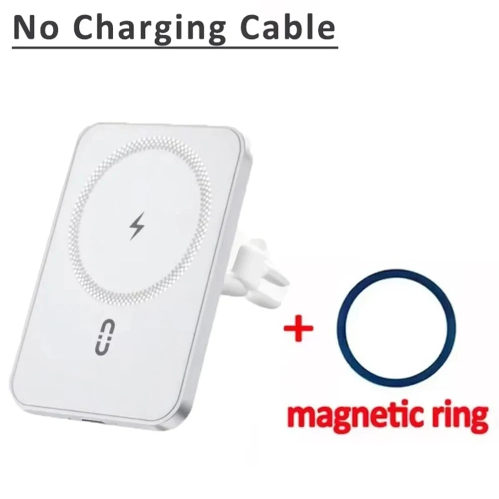 Magnetic Wireless Car Phone Mount – MagSafe Compatible, Air Vent, Fast Charging