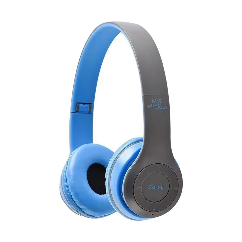 Foldable HiFi Stereo Bluetooth Headphones – Built-in Mic, SD Card Support